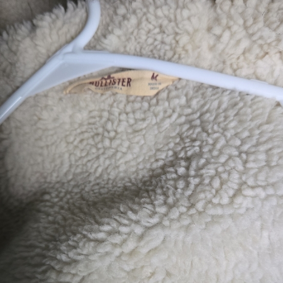 Hollister Jackets & Blazers - Hollister Gray Sherpa Jacket - Coat Long